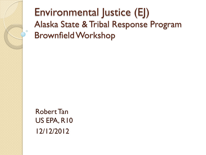 environmental justice ej