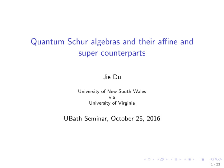 quantum schur algebras and their affine and super
