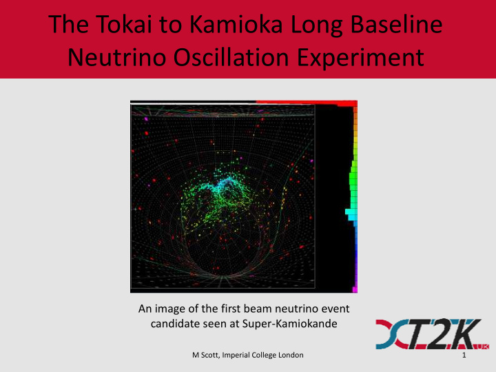 the tokai to kamioka long baseline neutrino oscillation