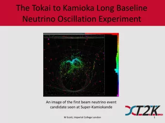 The Tokai to Kamioka Long Baseline  Neutrino Oscillation Experiment  An image of the first beam