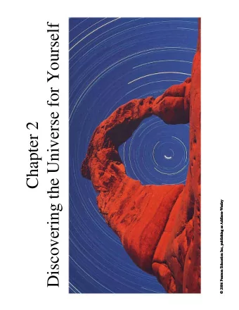 Discovering the Universe for Yourself  Chapter 2  2.1 Patterns in the Night Sky  Our goals for