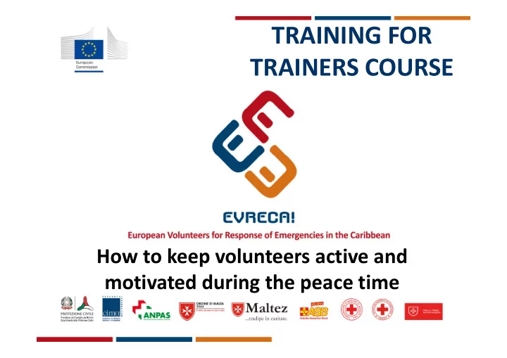 training for trainers course