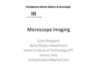 Microscope)Imaging)  Colin)Sheppard)  Nano5Physics)Department)