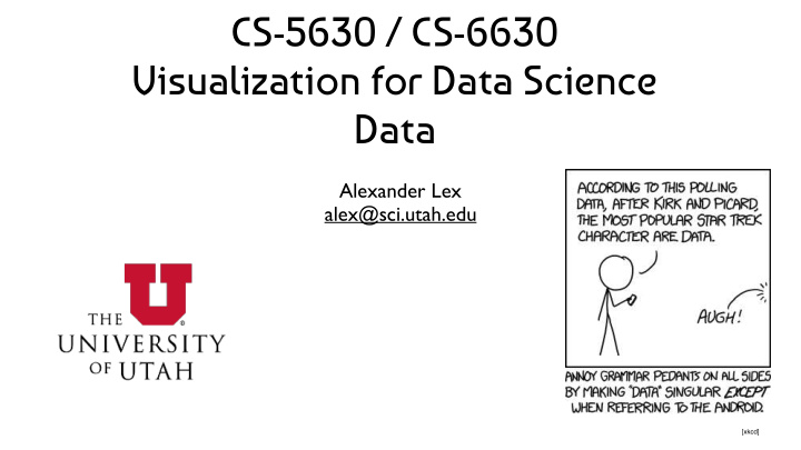 cs 5630 cs 6630 visualization for data science data
