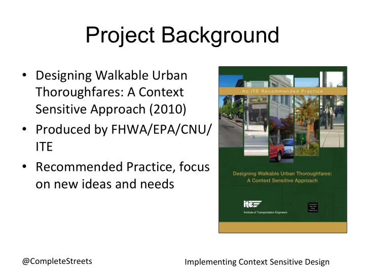 project background