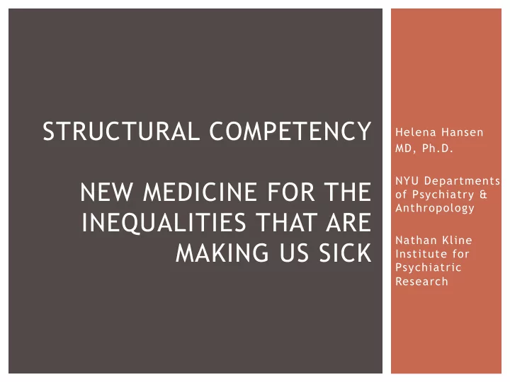 structural competency