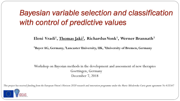 bayesian sian var variable able select lection ion and nd
