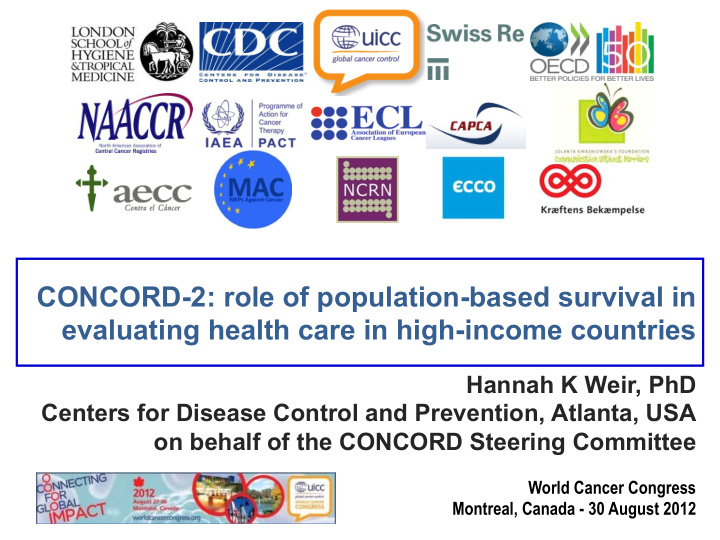 concord 2 role of population based survival in evaluating