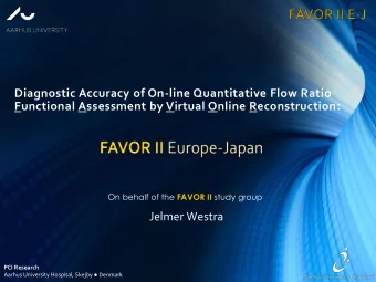 Functional Assessment by Virtual Online Reconstruction : On behalf of the FAVOR II study group