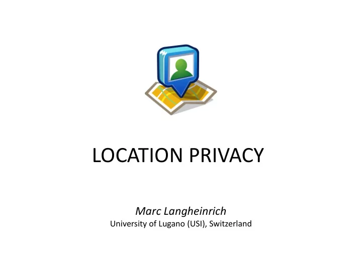 location privacy