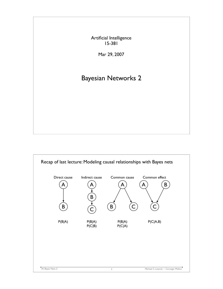 bayesian networks 2