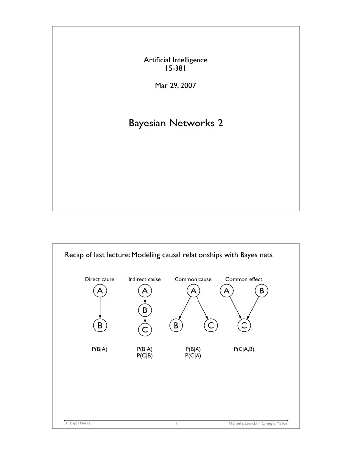 bayesian networks 2