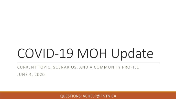 covid 19 moh update