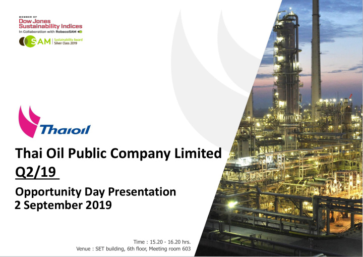 thai oil public company limited q2 19