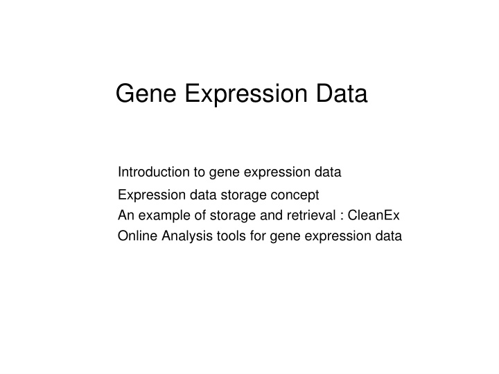 gene expression data
