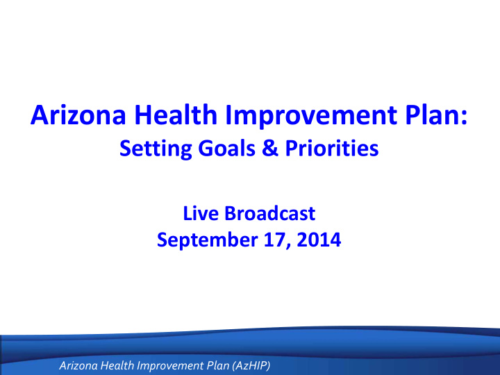 arizona health improvement plan