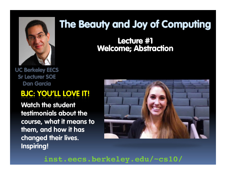 the beauty and joy of computing the beauty and joy of