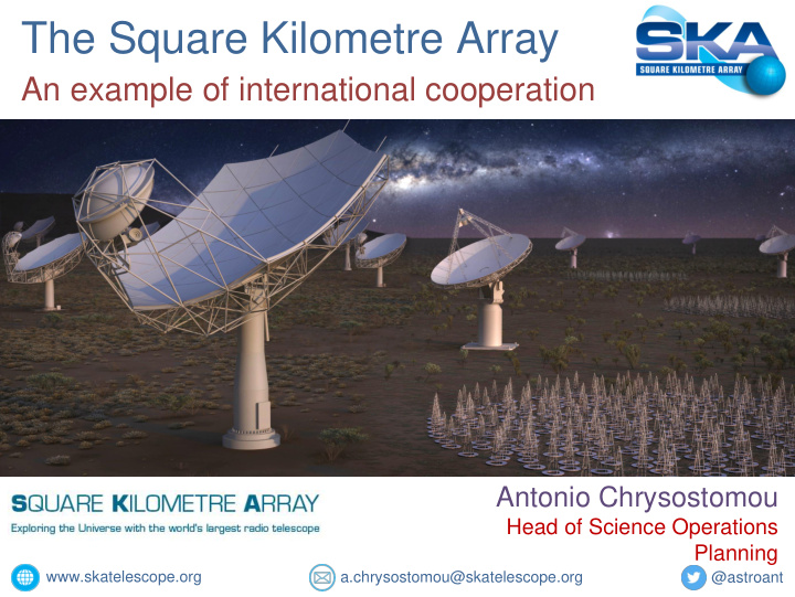 the square kilometre array
