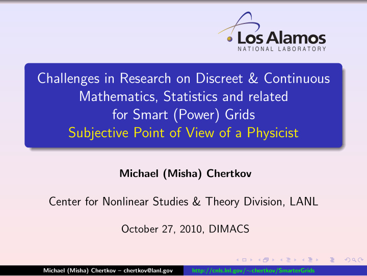 challenges in research on discreet continuous mathematics