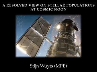 Stijn Wuyts (MPE)  Natascha Frster Schreiber (MPE)  Benjamin Magnelli (MPE)  Raanan Nordon (MPE)