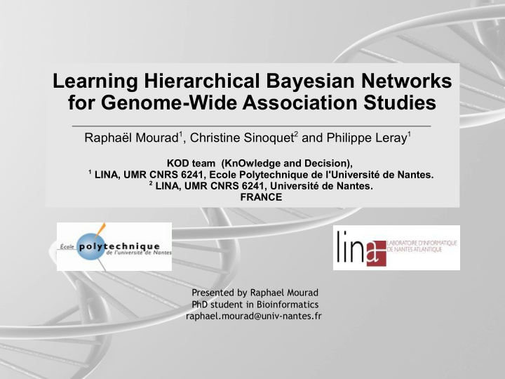 learning hierarchical bayesian networks for genome wide