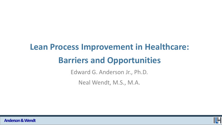 lean process improvement in healthcare