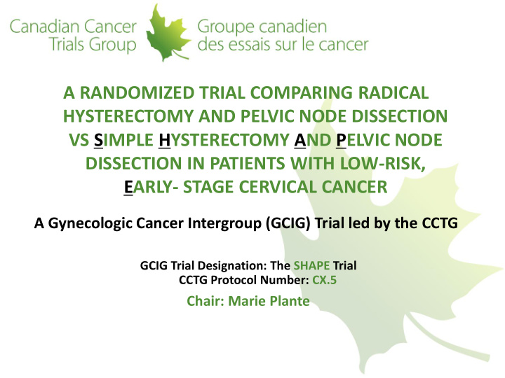 vs simple hysterectomy and pelvic node