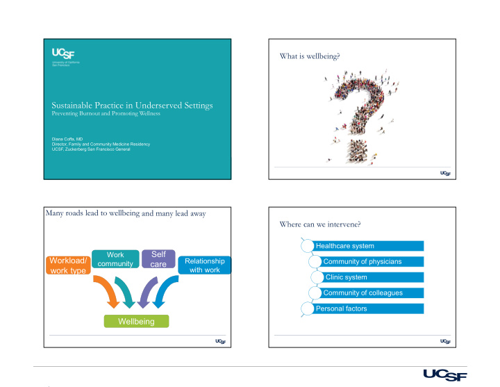 sustainable practice in underserved settings