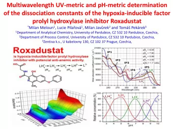 Multiwavelength UV-metric and pH-metric determination  of the dissociation constants of the