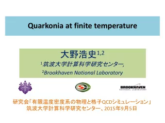 Plan of this talk  Introduction  Part I  Studies in WHOT-QCD   A variational