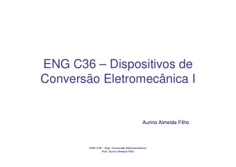 ENG C36  Dispositivos de  Converso Eletromecnica I  Aurino Almeida Filho  ENG C36  Disp.