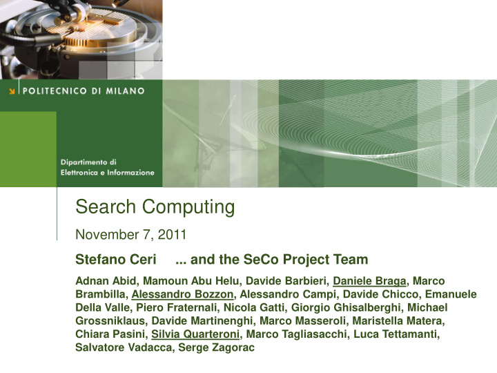 search computing