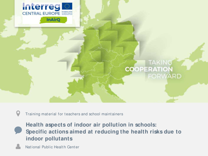 health aspects of indoor air pollution in schools