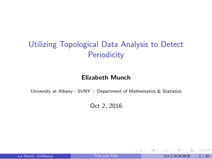 utilizing topological data analysis to detect periodicity