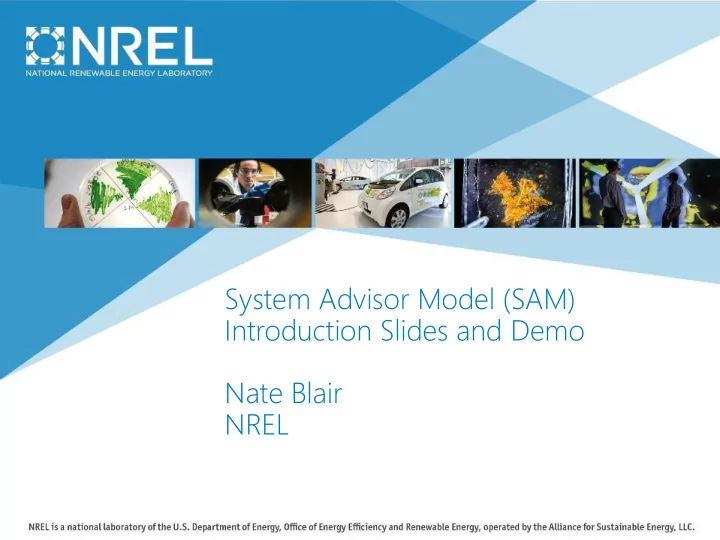 system advisor model sam