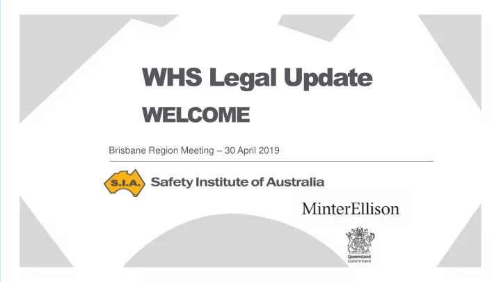 whs legal update