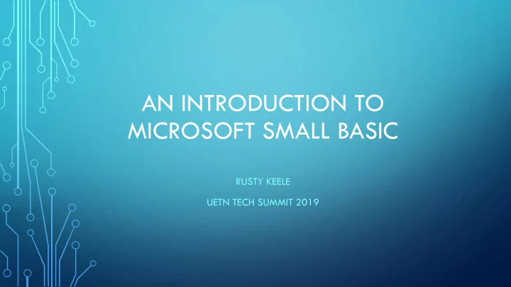 an introduction to