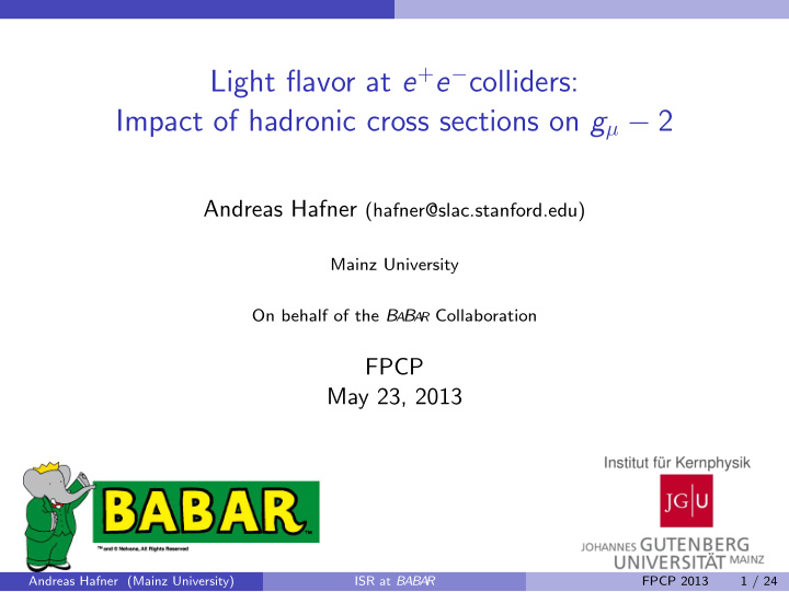 light flavor at e e colliders impact of hadronic cross