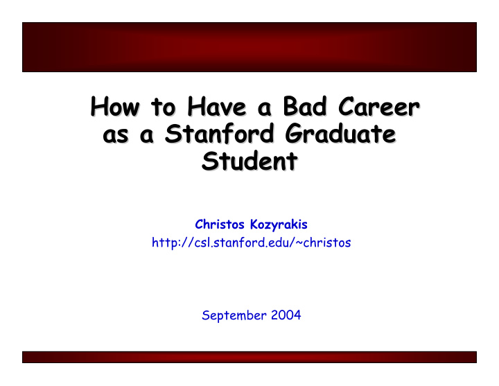 how to have a bad career how to have a bad career as a