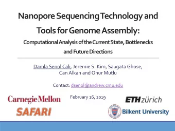 Nanopore Sequencing Technology and  Tools for Genome Assembly:  Computational Analysis of the