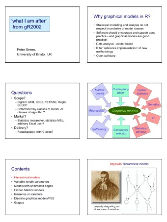 what I am after   Statistical modelling and analysis do not  from gR2002  respect