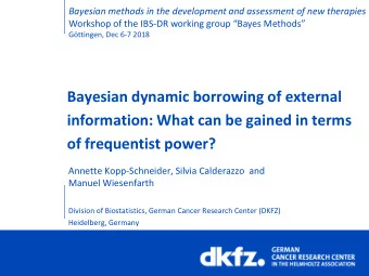 Bayesian dynamic borrowing of external  information: What can be gained in terms  of frequentist