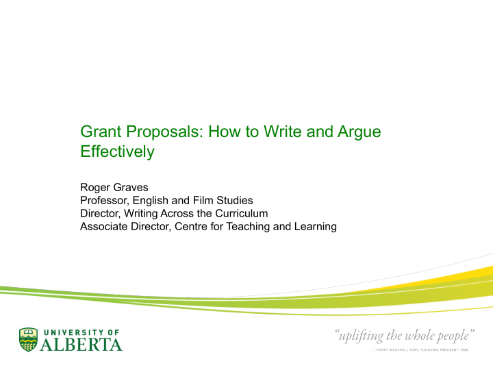 grant proposals how to write and argue effectively