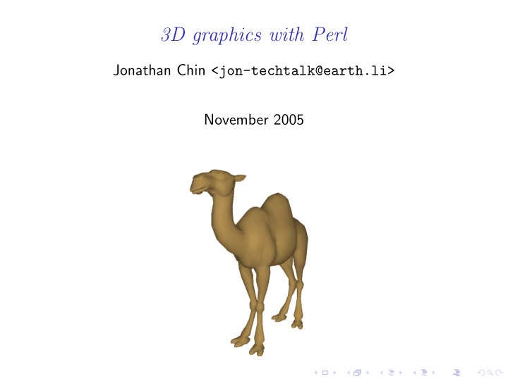 3d graphics with perl