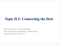 topic ii 2 connecting the dots
