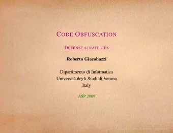 D EFENSE S TRATEGIES : Cover Given two frames x and y make x an element of y :  *'+