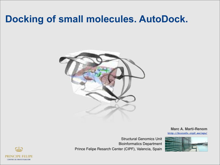 docking of small molecules autodock