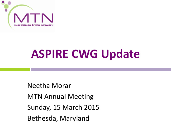 aspire cwg update