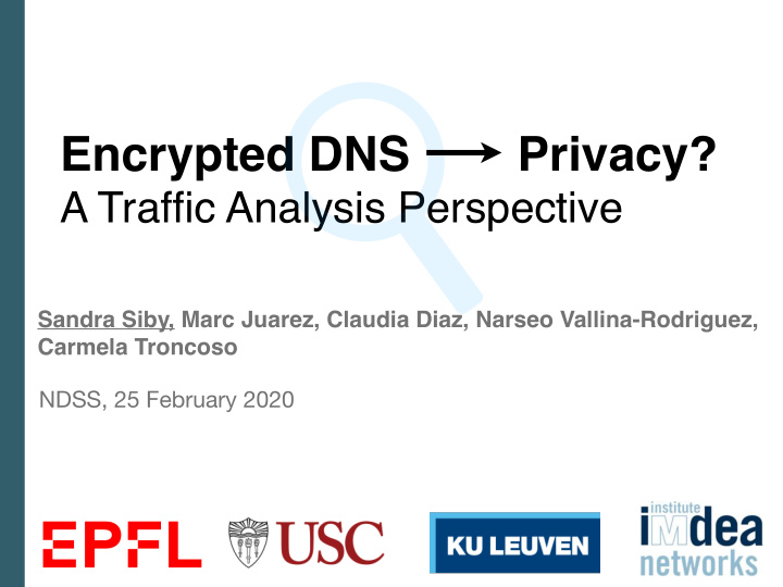 encrypted dns privacy