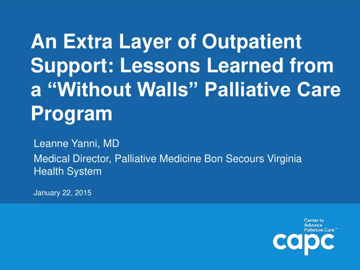 support lessons learned from
